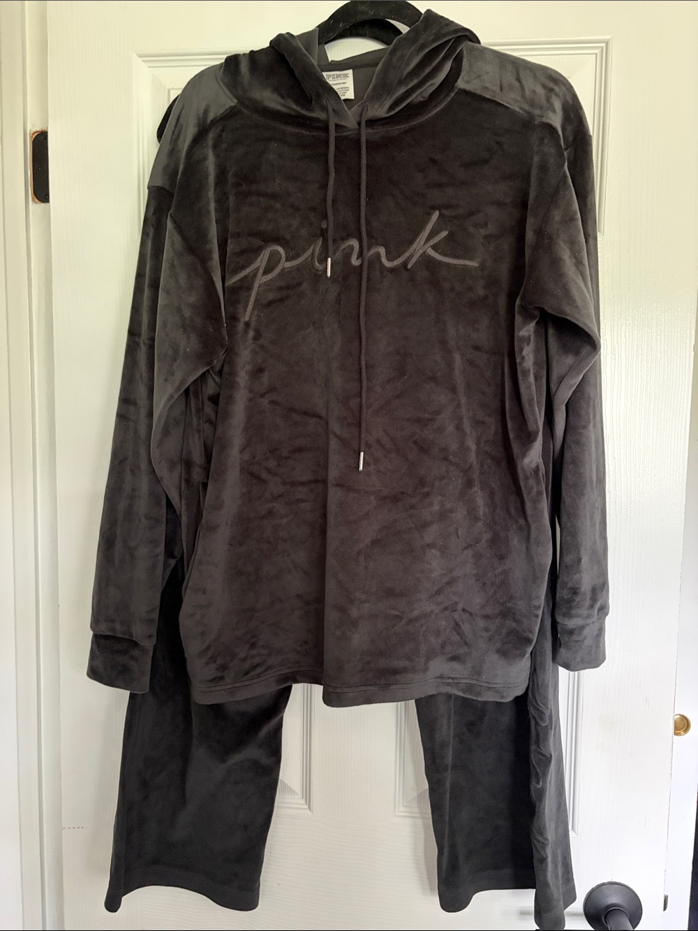 PINK Victoria's Secret  Plush Track Pants & Hoodie Set